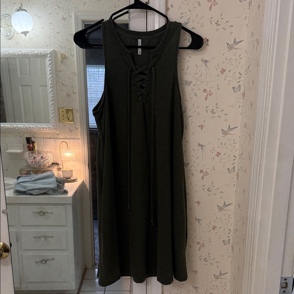 Z Supply Dress in Dark Green